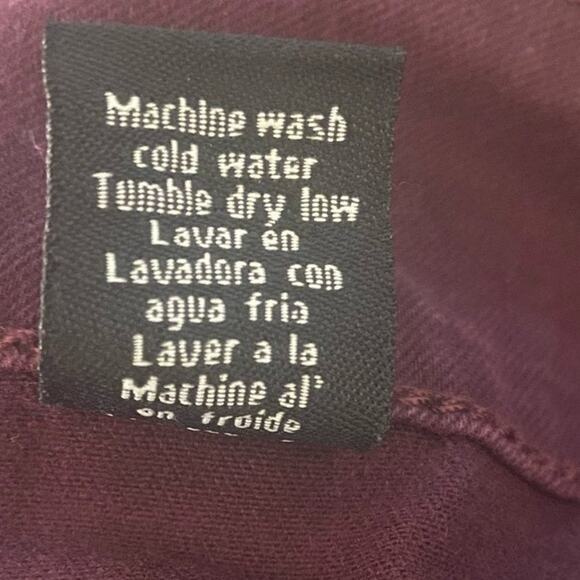 Cello  Madison Distressed High Rise Stretch Skinny Jeans Plum NEW Size 18 - Picture 6 of 8